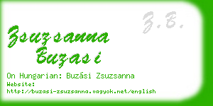 zsuzsanna buzasi business card